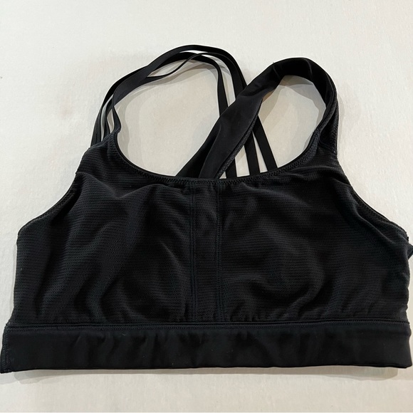 Athleta Asymmetrical Black Sports Bra Size Small - Picture 3 of 6